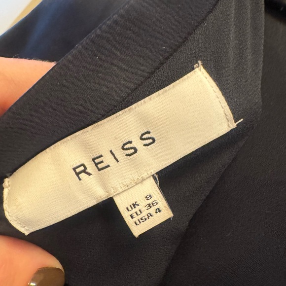 Elegant Navy Sleeveless Midi Dress - Picture 5 of 5